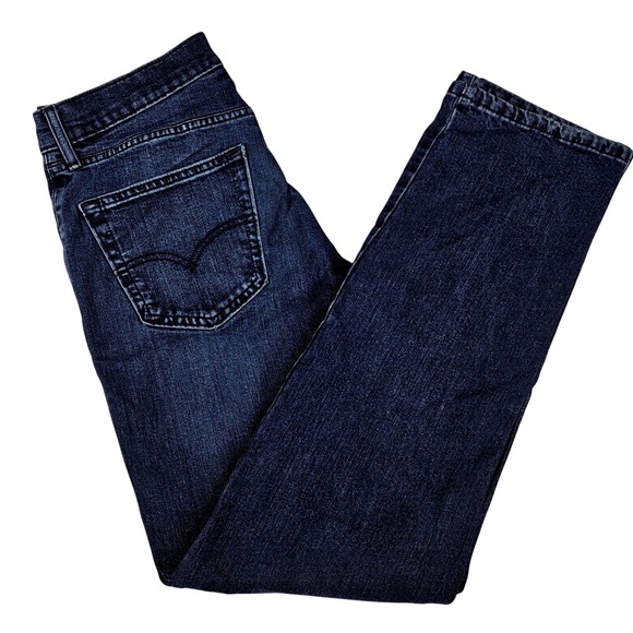 Levi's 550 Relaxed Fit Dark Wash Denim Jeans Mens W32 L34 - Picture 4 of 16